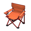 Outdoor folding chair Orange Seat color Red