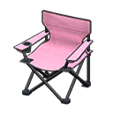 Outdoor folding chair Pink Seat color Black