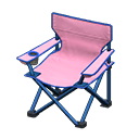 Outdoor folding chair Pink Seat color Blue
