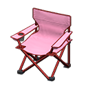 Outdoor folding chair Pink Seat color Red