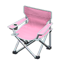 Outdoor folding chair Pink Seat color Silver
