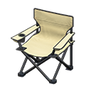 Outdoor folding chair White Seat color Black