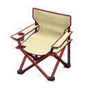 Outdoor folding chair White Seat color Red
