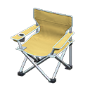 Outdoor folding chair Yellow Seat color Silver
