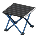 Outdoor folding table Black Tabletop color Blue