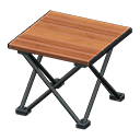 Outdoor folding table Brown Tabletop color Black
