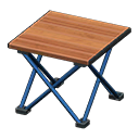 Outdoor folding table Brown Tabletop color Blue