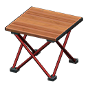 Outdoor folding table Brown Tabletop color Red