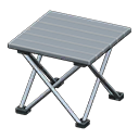 Outdoor folding table Silver Tabletop color Silver