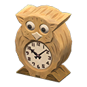 Owl clock Light wood