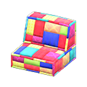 Patchwork sofa chair Vivid