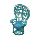 Peacock chair Peacock blue