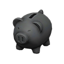 Animal Crossing Piggy bank|Black Image