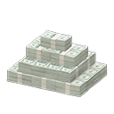 Animal Crossing Pile of cash|Gray Image