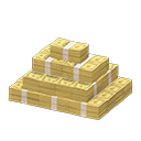 Pile of cash Yellow