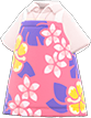Animal Crossing Pink Hawaiian-print apron Image