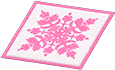 Pink Hawaiian quilt rug