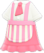 Pink café-uniform dress