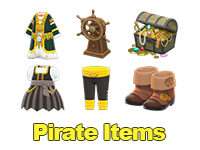 Animal Crossing Pirate Items Image