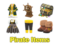 Animal Crossing Pirate Items Image