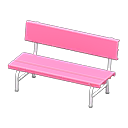 Plastic bench None Backboard logo Pink