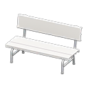Plastic bench None Backboard logo White