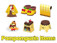 Animal Crossing Pompompurin Items Image