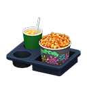 Popcorn snack set Fireworks Popcorn bucket Caramel & iced tea