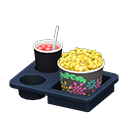 Popcorn snack set Fireworks Popcorn bucket Curry-flavored & berry soda