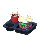 Popcorn snack set Fireworks Popcorn bucket Salted & iced coffee