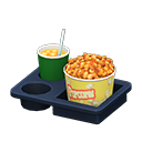 Popcorn snack set Popcorn Popcorn bucket Caramel & iced tea