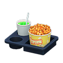 Popcorn snack set Popcorn Popcorn bucket Caramel & melon soda
