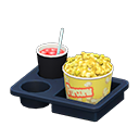 Popcorn snack set Popcorn Popcorn bucket Curry-flavored & berry soda