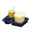 Popcorn snack set Popcorn Popcorn bucket Salted & orange juice