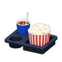 Popcorn snack set Red stripes Popcorn bucket Salted & cola