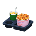 Popcorn snack set Ribbon Popcorn bucket Caramel & iced tea