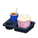 Popcorn snack set Ribbon Popcorn bucket Salted & cola