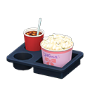 Popcorn snack set Ribbon Popcorn bucket Salted & iced coffee