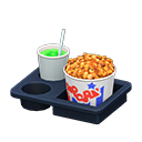 Popcorn snack set Vivid colors Popcorn bucket Caramel & melon soda