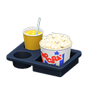 Popcorn snack set Vivid colors Popcorn bucket Salted & orange juice