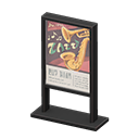 Poster stand Jazz concert Poster Black