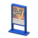 Poster stand Jazz concert Poster Blue