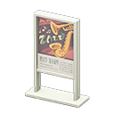 Poster stand Jazz concert Poster White