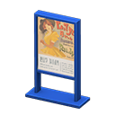 Poster stand Musical Poster Blue