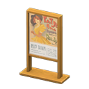 Poster stand Musical Poster Brown