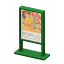 Poster stand Musical Poster Green