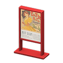 Poster stand Musical Poster Red