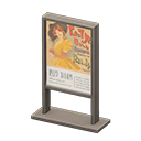 Poster stand Musical Poster Silver