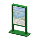 Poster stand Painting exhibition Poster Green
