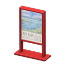 Poster stand Painting exhibition Poster Red